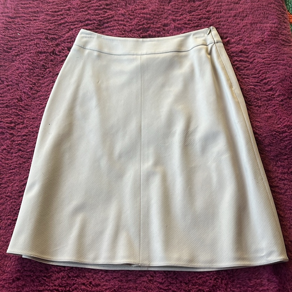 Georgia Armani Wool Skirt silver